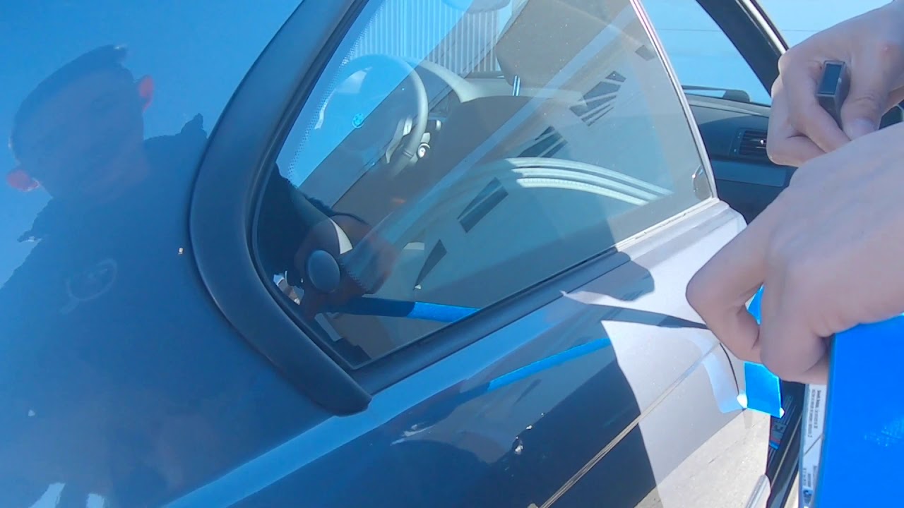 4 hour to replace e46 M3 rear quarter glass window strip :(