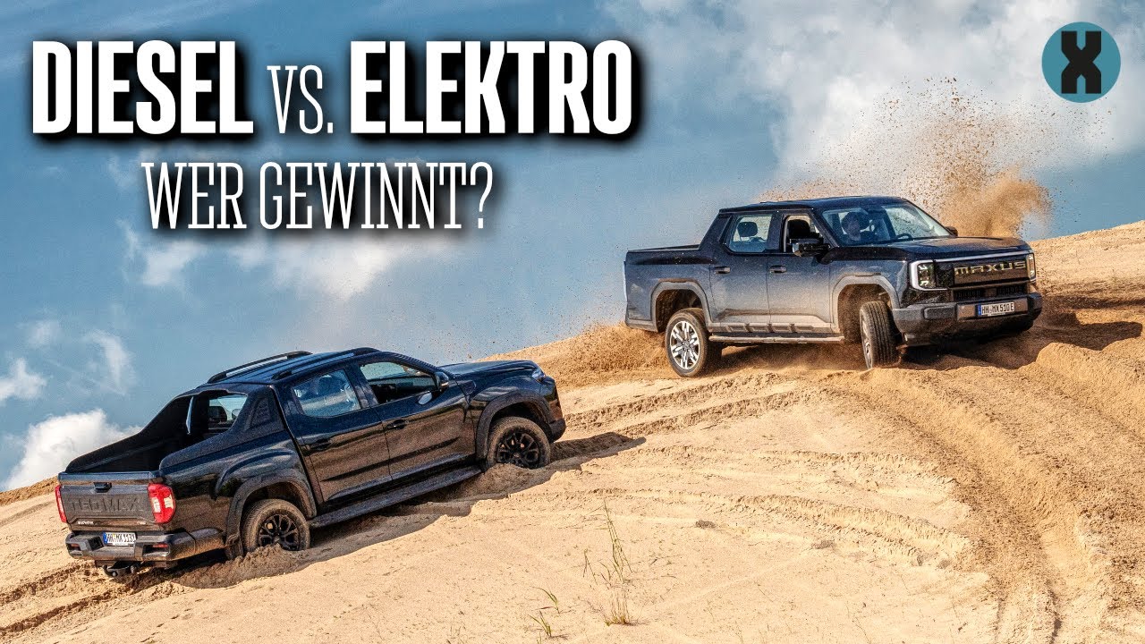 PRAXISVERGLEICH: Maxus || eTerron 9 und T60max im Test. Welches Pickup-Konzept überzeugt?