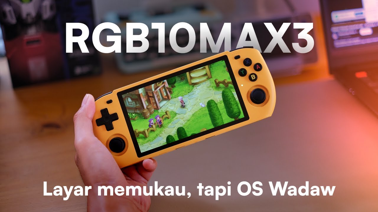 REVIEW Powkiddy RGB10 MAX3 - Cukup Murah Bisa main PSP dan Layar Besar