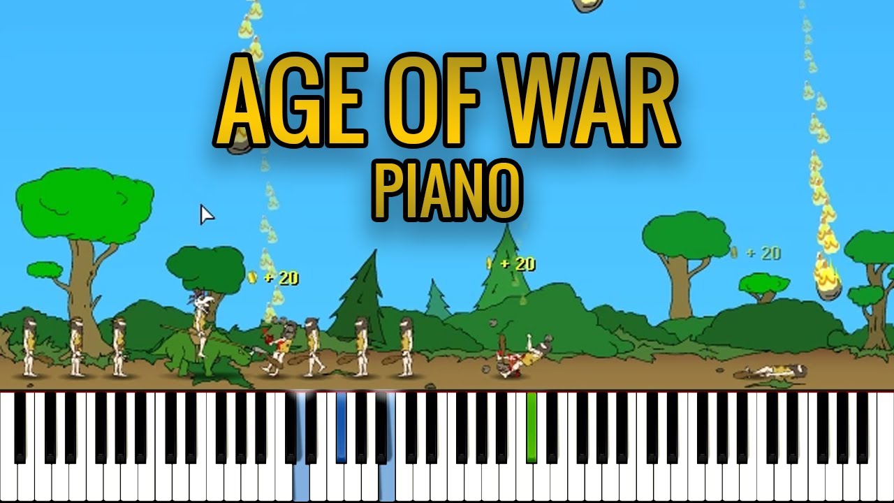 Age of War Theme Song (Piano Tutorial) [Synthesia]