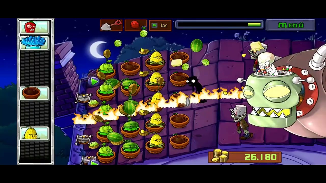 Una partida normal de PVZ. 🐈‍⬛
