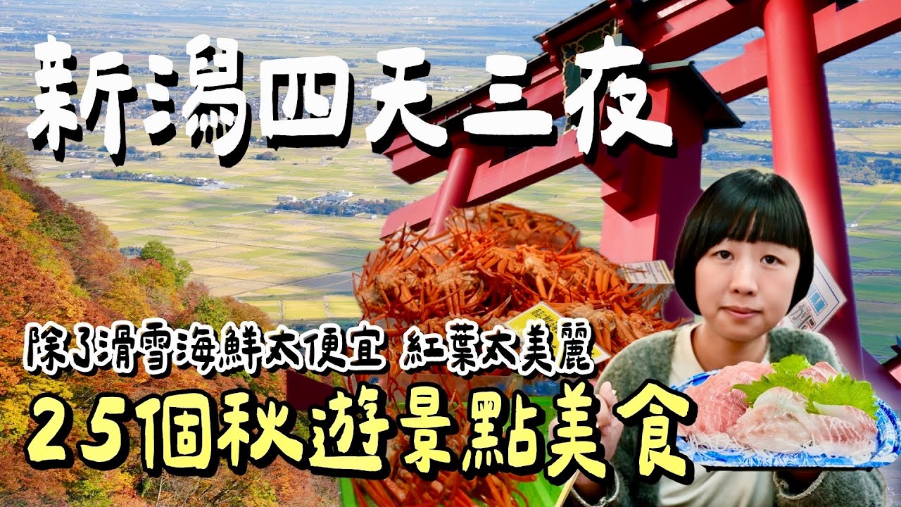 秋遊新潟四天三夜全自駕景點美食攻略！不只滑雪！爆吃划算海鮮，探訪秋天賞楓秘境「奧只見」與清酒天堂，所有經典都在這一集！