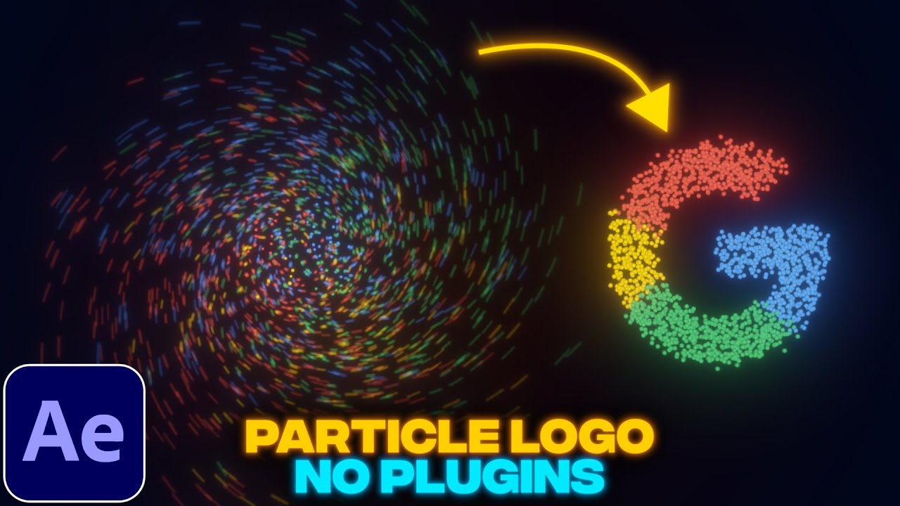 Particle Logo Animation Without Plugins | After Effects Tutorial | No Plugins