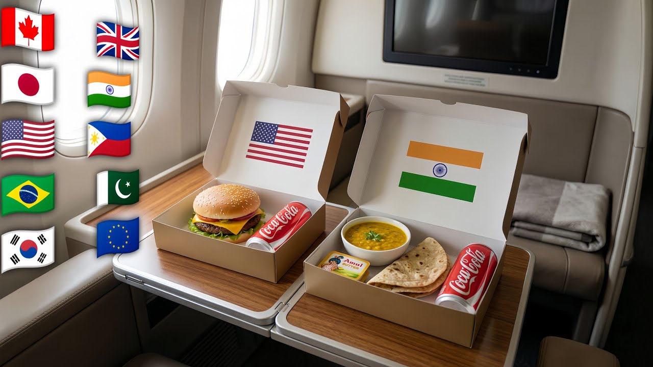 Which First Class Meal Would You Choose? ✈️ 20 Countries Satisfying Airplane AI VIDEO