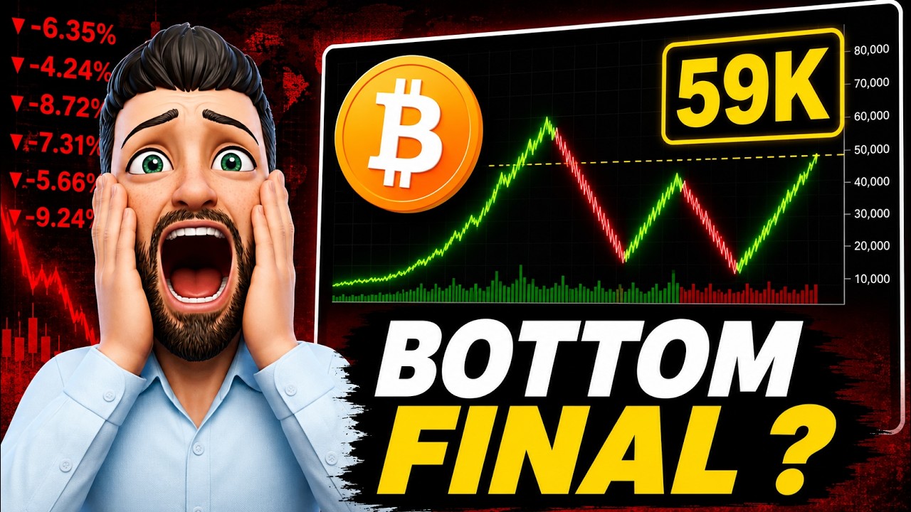 BITCOIN : Ce Double BOTTOM &agrave; 59 000$ est-il le point bas du BEAR MARKET ? 🚨