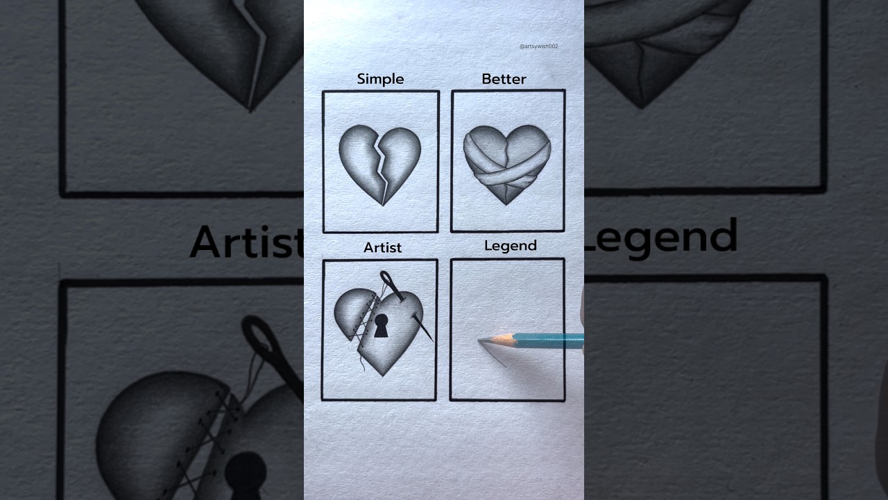 Simple Vs Legend Drawing #shorts #shortsfeed #youtubeshorts #art