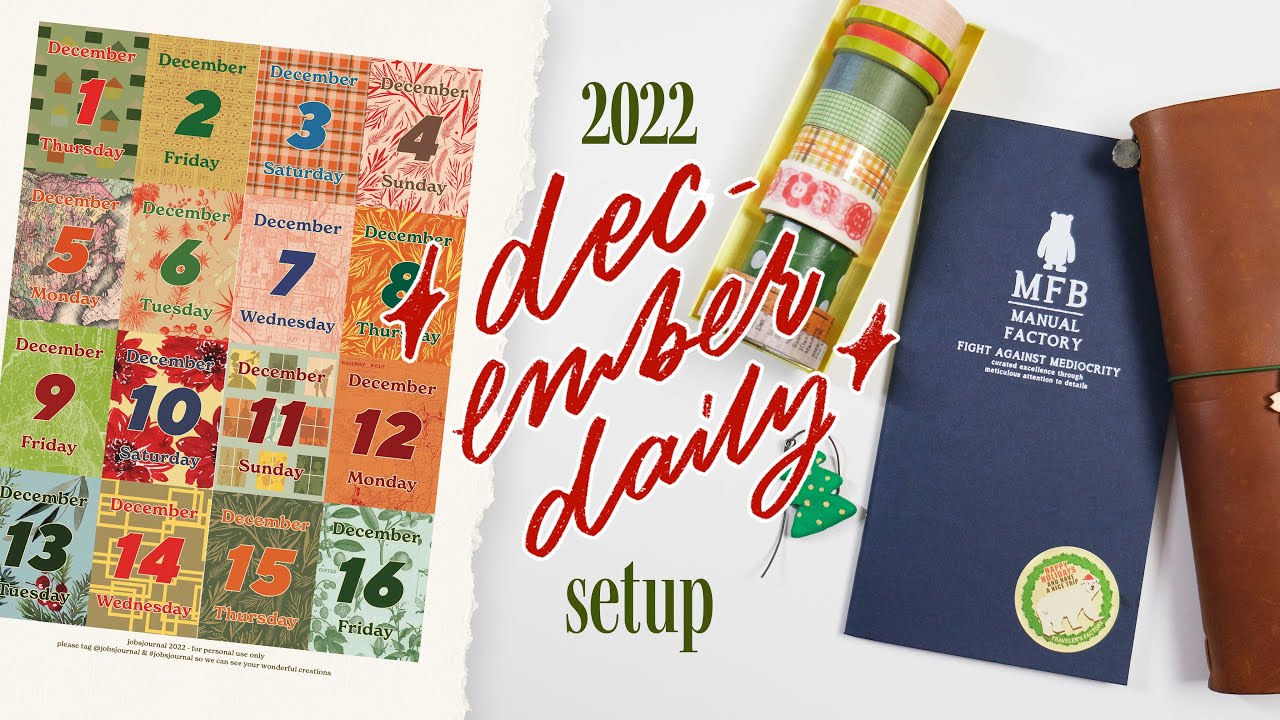 December Daily 2022 Setup | FREE PRINTABLE 🎄