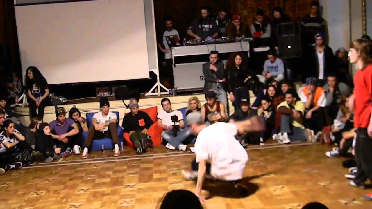 bboy Tomorrow vs bboy AwP - TOP 16 GEORGIAN break dance battle 2014