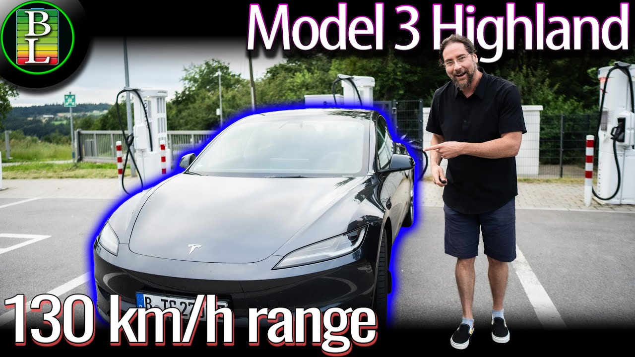 How far can the NEW Tesla Model 3 Highland go at 130 km/h?