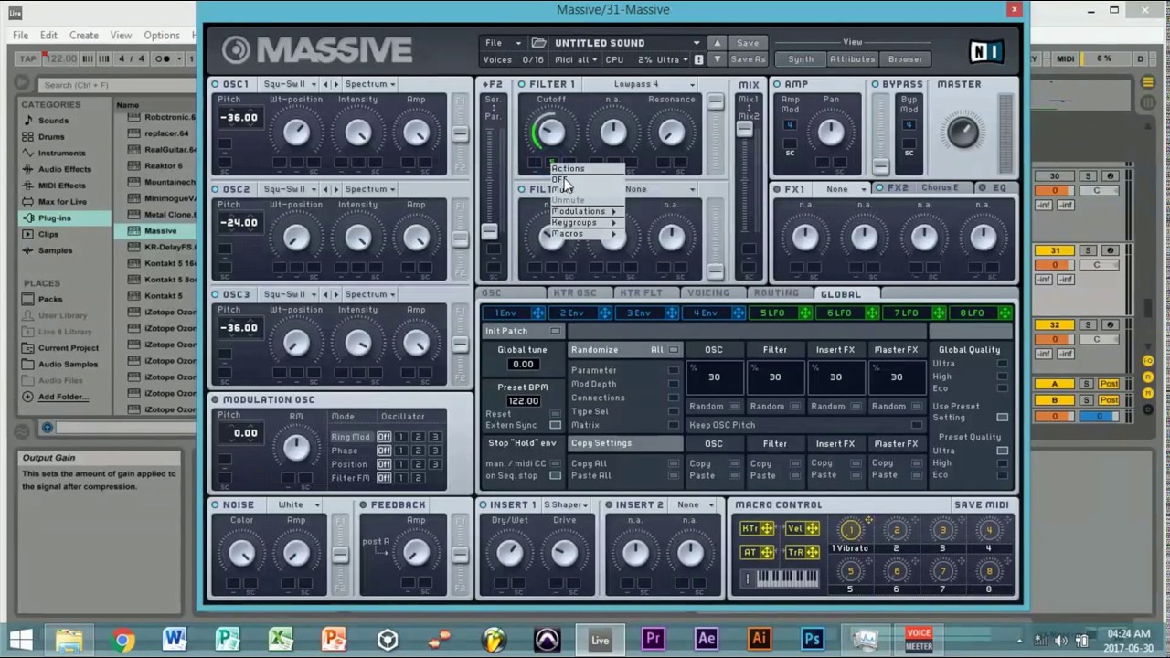 HOW TO MAKE WOBBLES LIKE KYLE WATSON NI MASSIVE - Harvard Sound Design