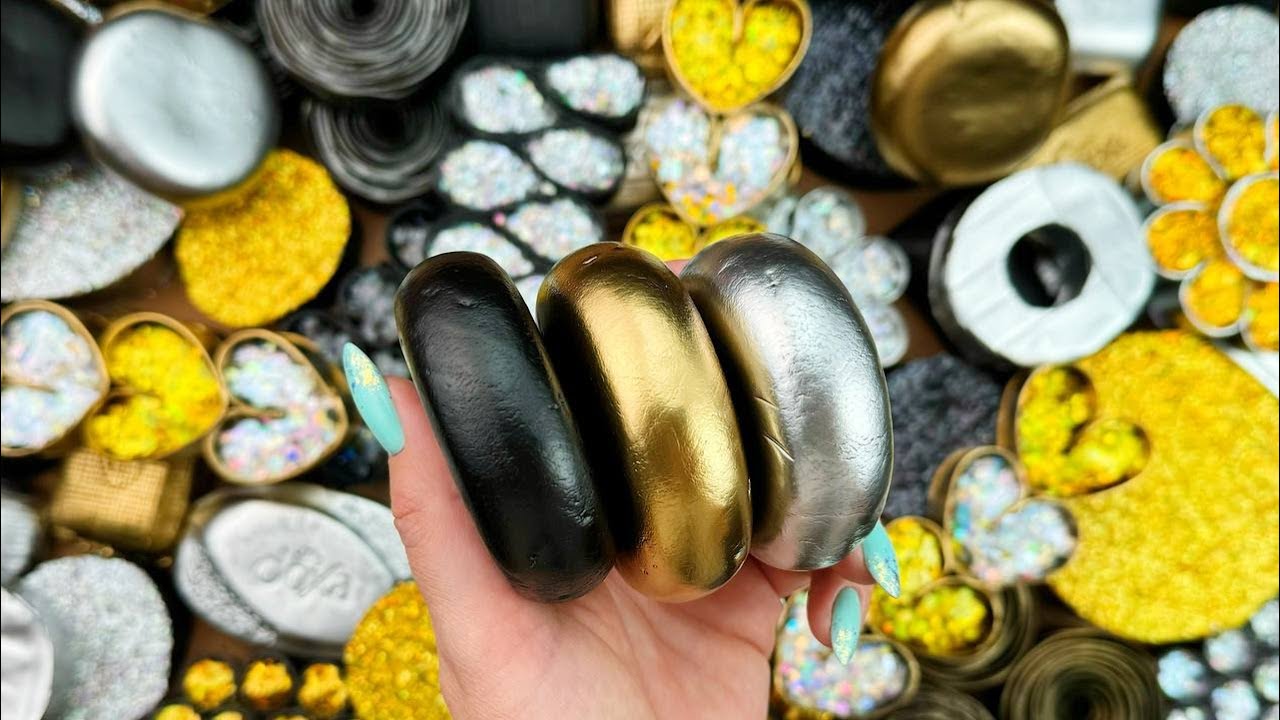 Calming ASMR for Anxiety Relief: Gentle Soap Breaking, Glitter&Foam Crushing, and Relaxing Sounds