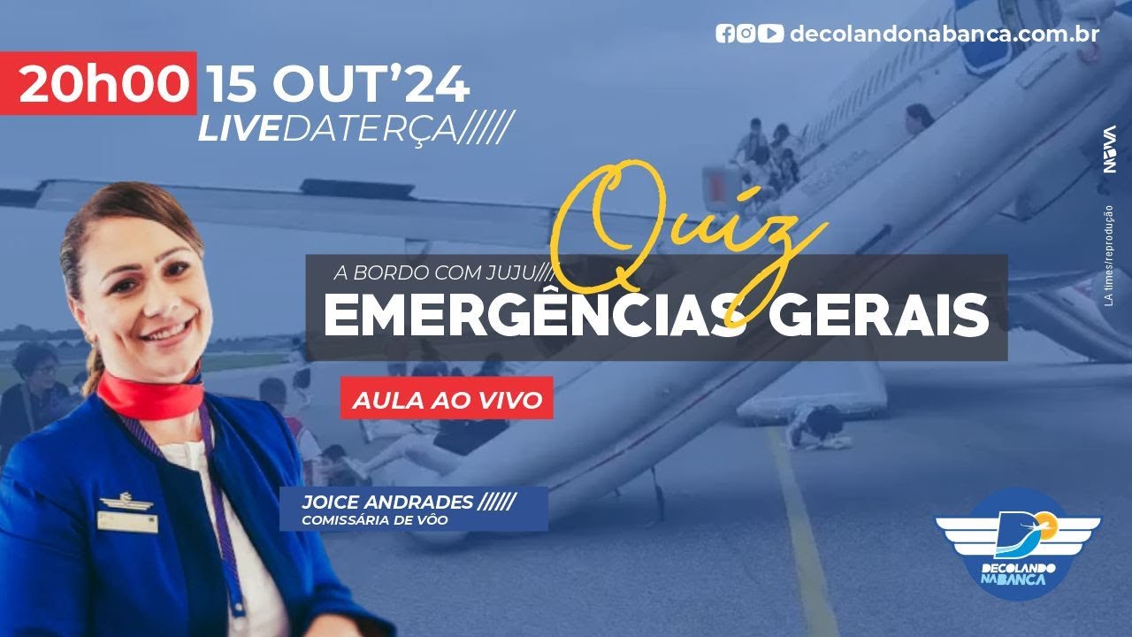 EMERGÊNCIAS GERAIS por Comissária Joice Andrades