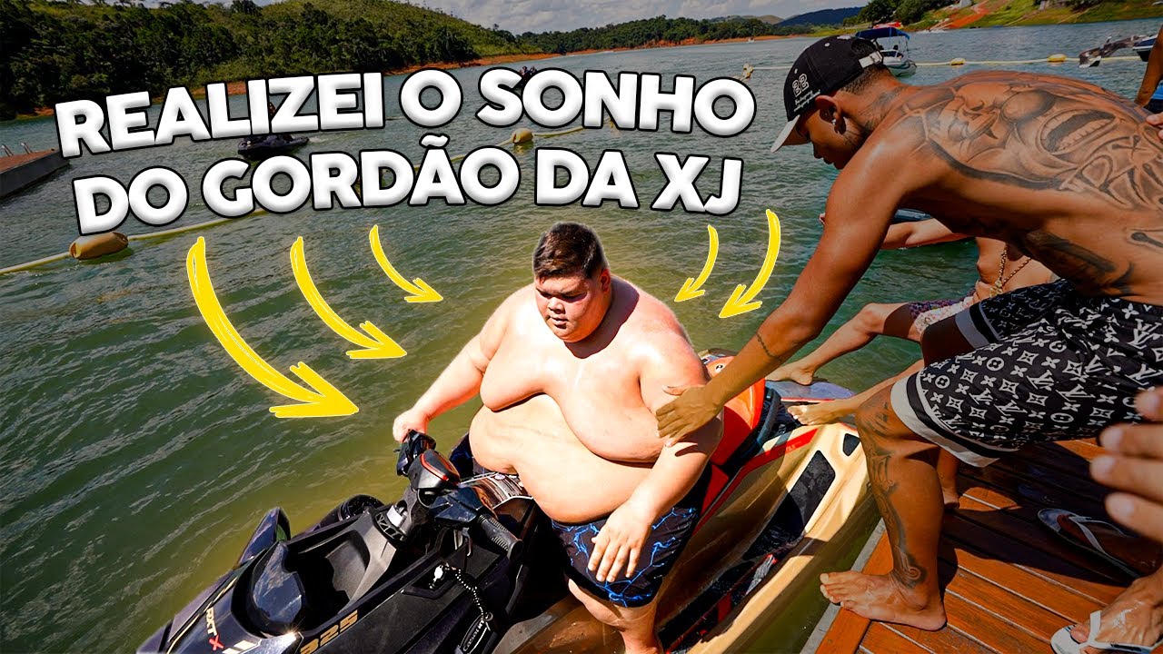 GORDÃO DA XJ CAIU ANDANDO DE JETSKI PELA PRIMEIRA VEZ * realizou um sonho*
