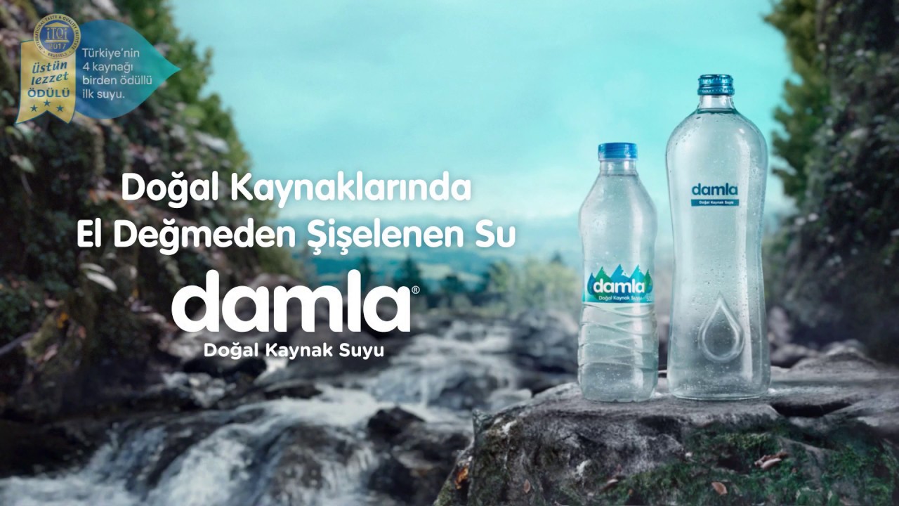 Doğal Kaynaklarında El Değmeden Şişelenen Su Damla Doğal Kaynak Suyu