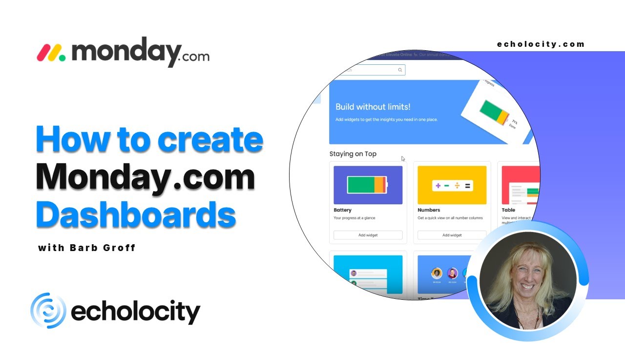 How to Create Monday.com Dashboards | Widget & Filters | Making Dashboards Matter | Echolocity