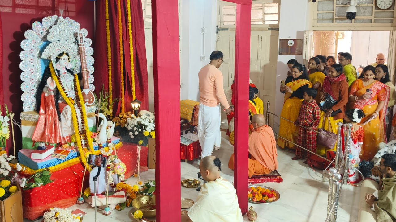 মায়ের বাড়ি জয়রামবাটীতে শ্রীশ্রী সরস্বতী পূজা#sri sri matri Mandir joyrambati#bankura#youtubevideo