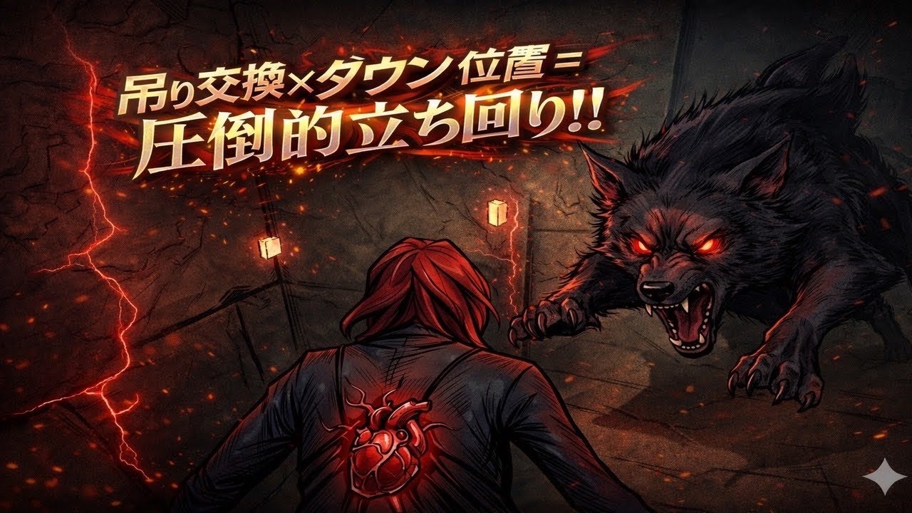 DBD　吊り交換×ダウン位置＝圧倒的立ち回り‼︎