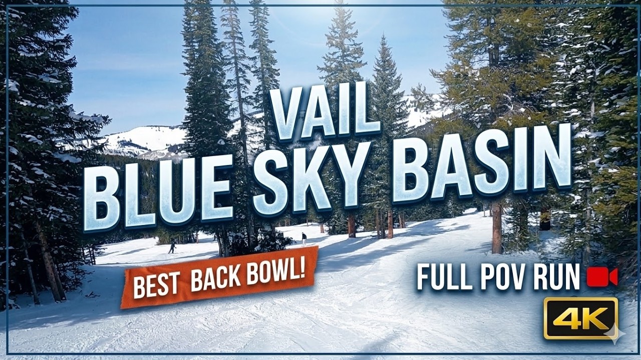 Vail Blue Sky Basin – Full POV Skiing in One of Vail’s Best Back Bowls | 4K