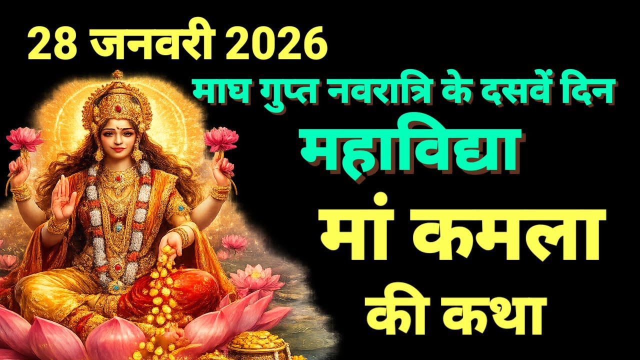 गुप्त नवरात्रि के दसवें दिन महाविद्या मां कमला की कथा | Gupt Navratri ki Katha Day 10