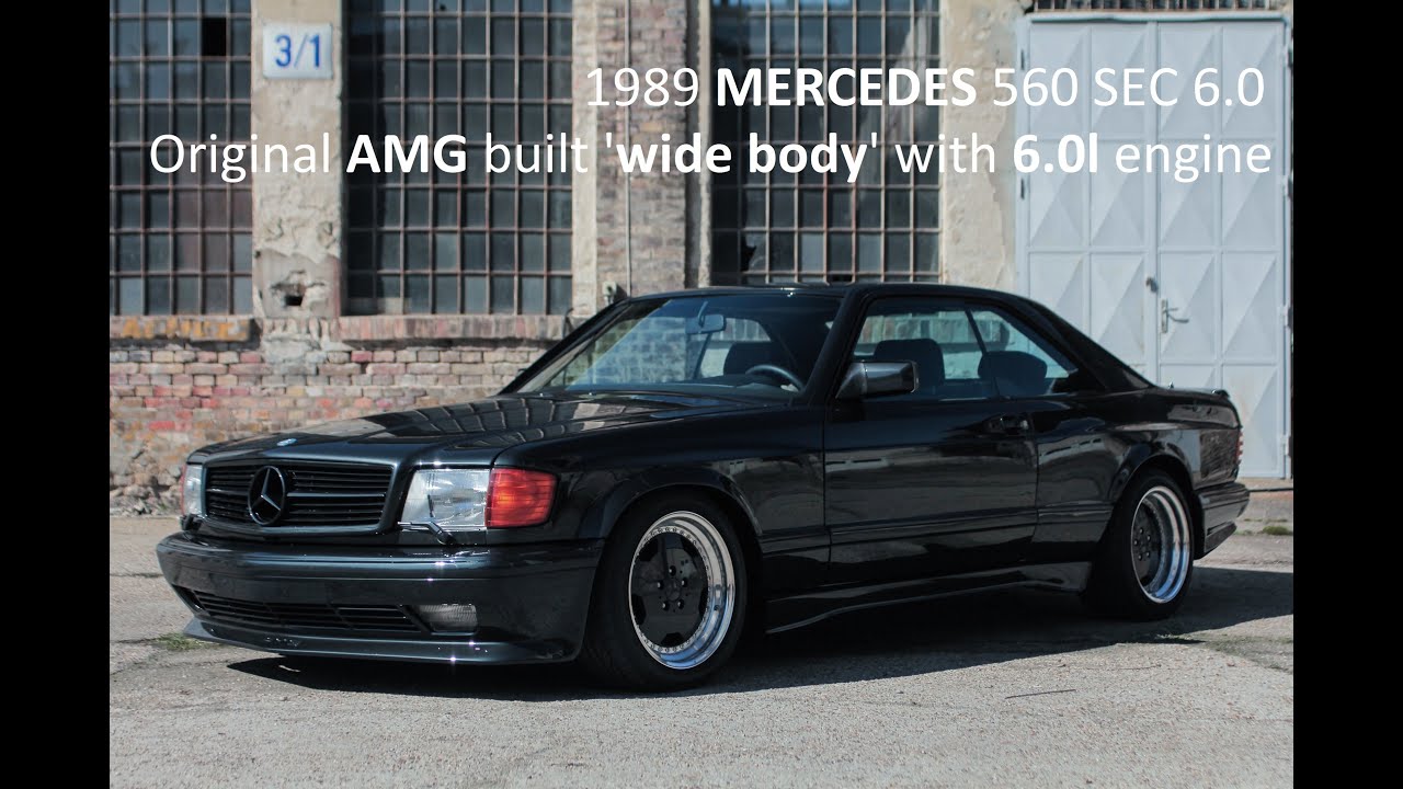 1989 Mercedes 560 SEC AMG wide body - striking eighties high-end tuning at its finest