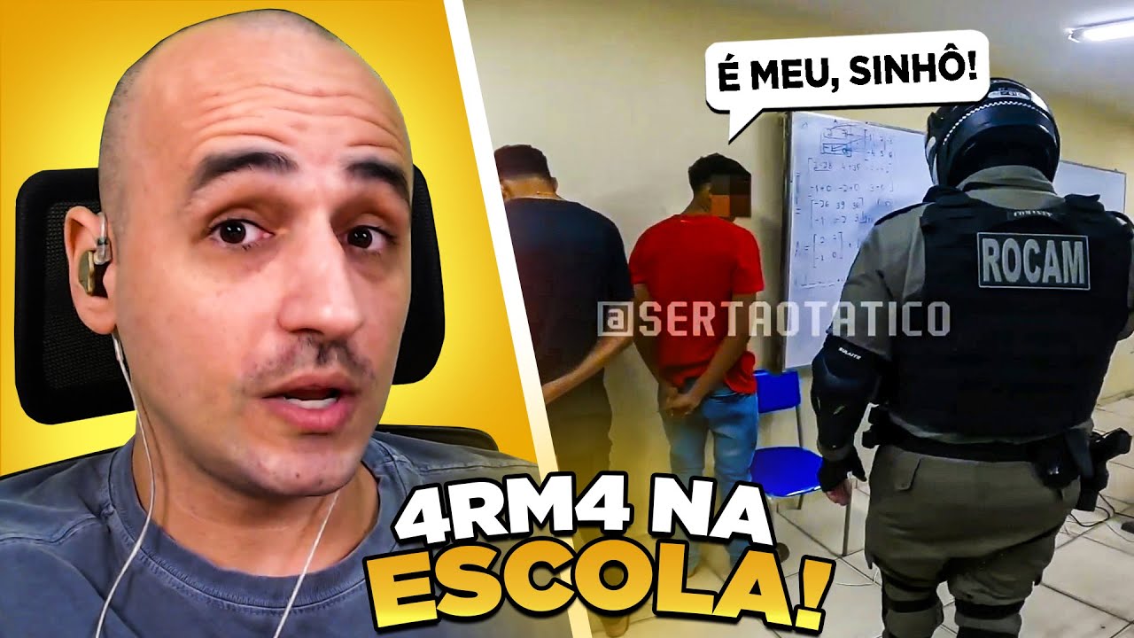 ARMA NA ESCOLA! - React SERTÃO TÁTICO