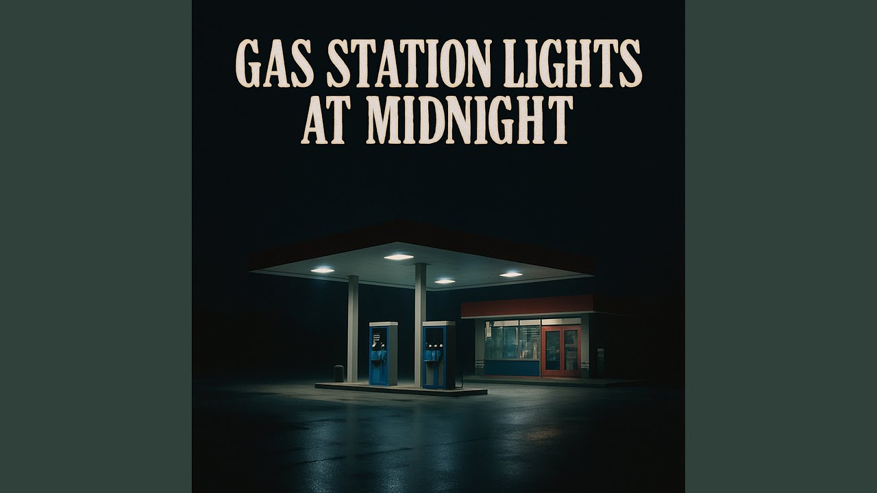 Gas Station Lights at Midnight