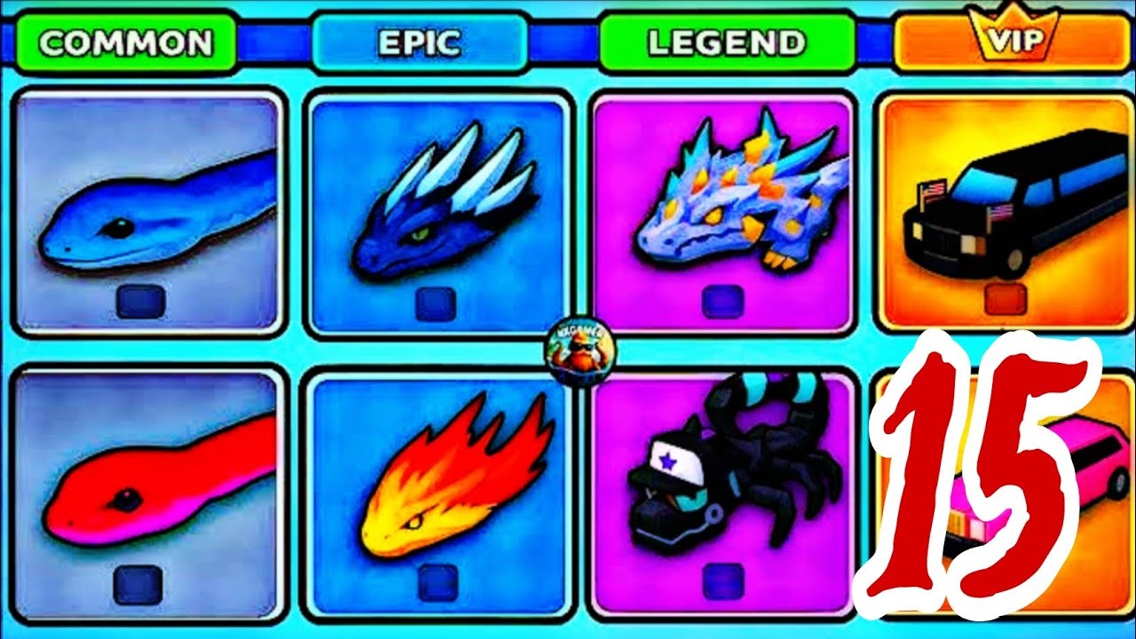Snake Clash IO Common vs Epic Snake Skins Comparison | Which One is Best? #15🐍🔥
