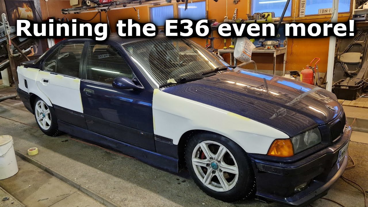 Installing wide body kit to my E36 BMW