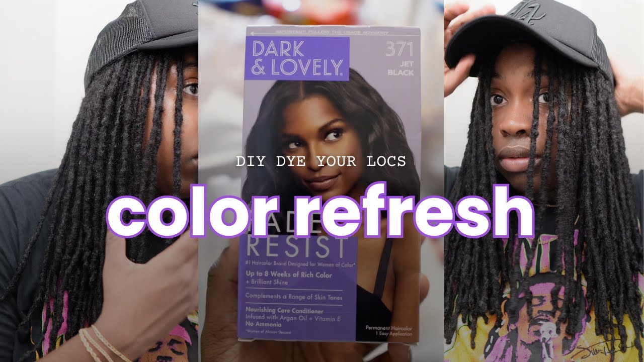 Loc Color Transformation | Dying my Locs Jet Black