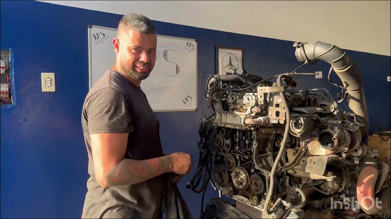 Montagem completa da Corrente de Comando da Sprinter 415 Motor OM651! Quer fazer a troca? Chama…
