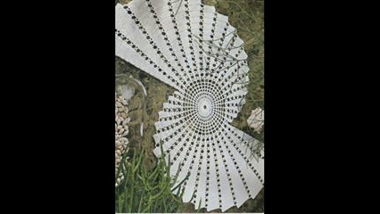 مفرش كروشيه بالخطوات Crochet Doilie