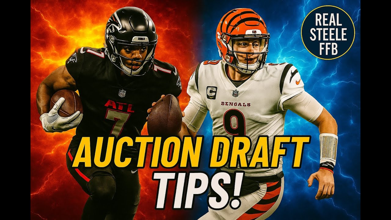 Auction Draft TIPS  and TRICKS That Will Win Leagues in 2025!!