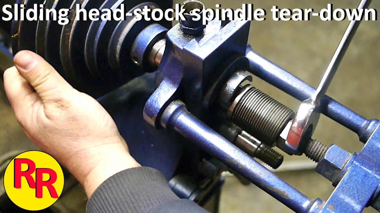 Vintage Karger lathe sliding spindle teardown