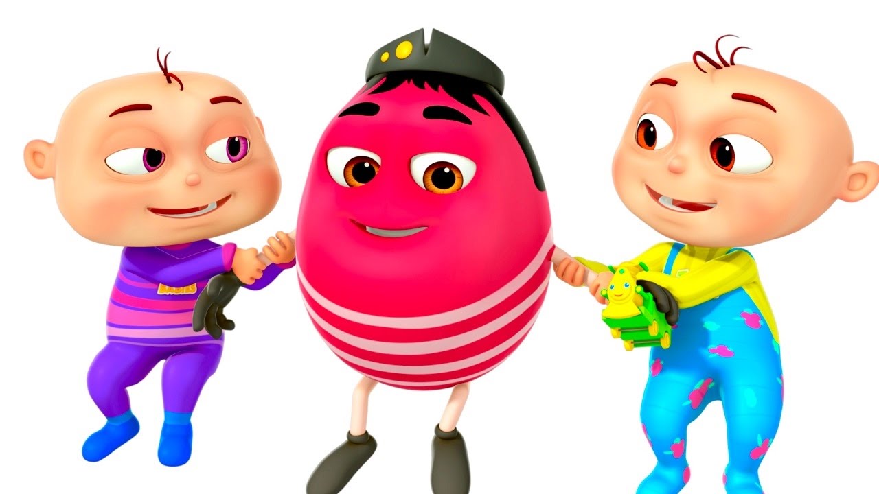 Five Little Babies in Humpty Dumpty | Nursery Rhymes | Cartoon Animation For Kids