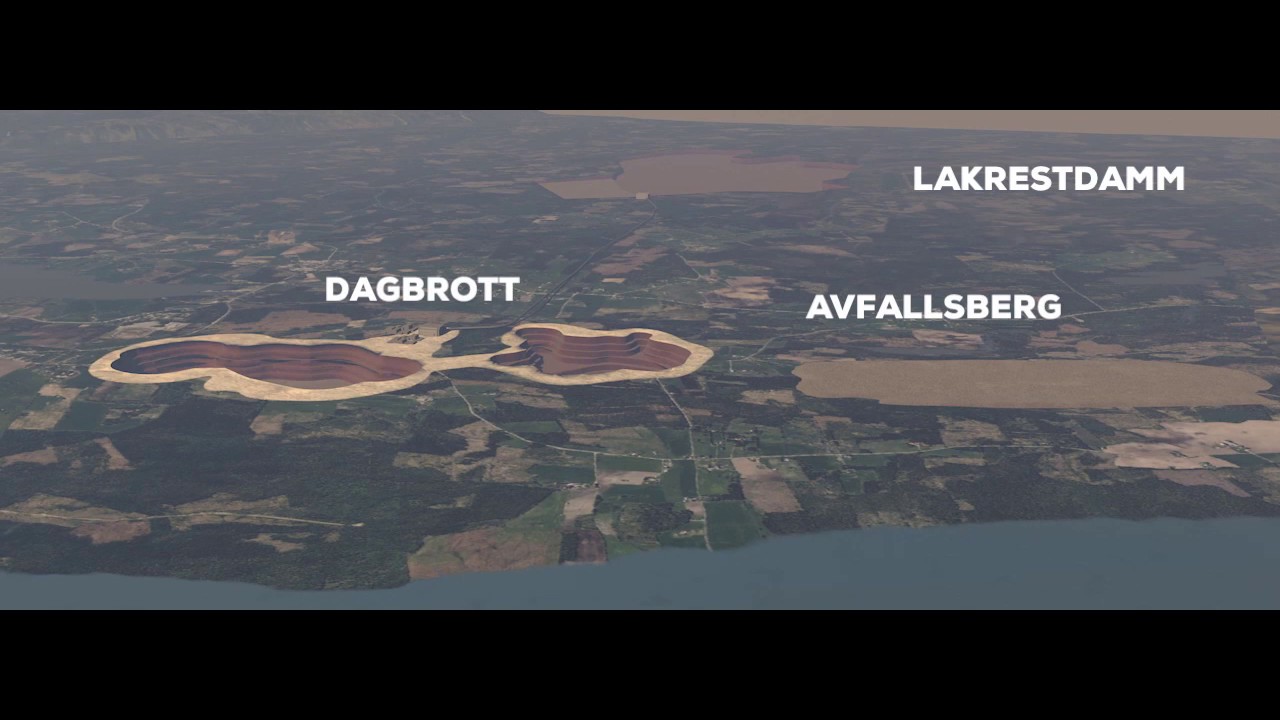 Visualizing of open pit mining prospect of alum shale, Oviken Jämtland Sweden