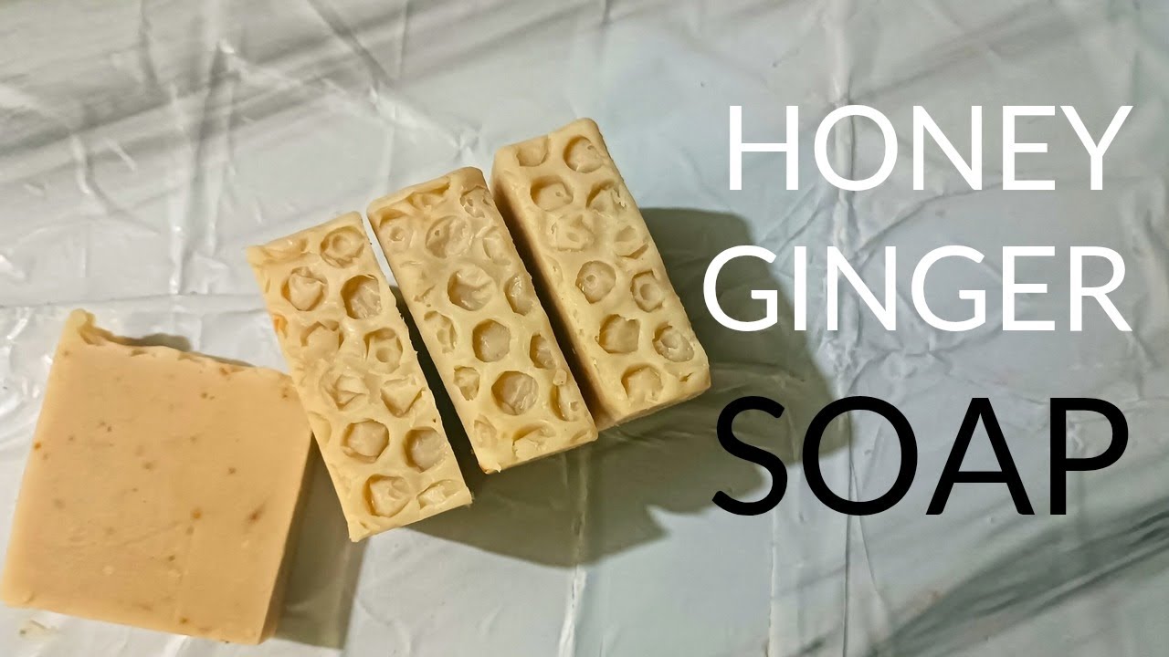 Honey and Ginger Cold process Soap making