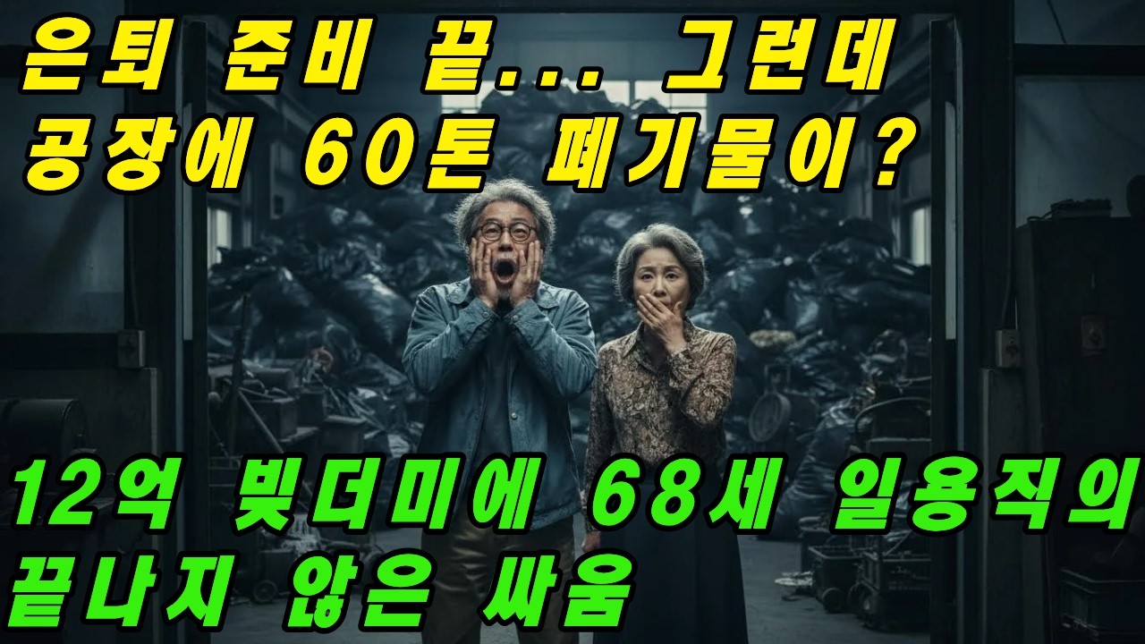은퇴 준비 끝... 그런데 공장에 60톤 폐기물이? 12억 빚더미에 68세 일용직의 끝나지 않은 싸움 #인생사연 #오디오북 #폐기물사기 #공장폐기물