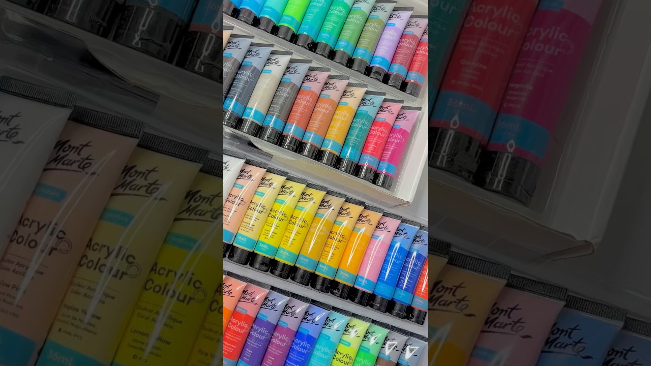 I stole your Dream 🫣✨Mont Marte Acrylic Color Set 🌸 #montmartre #acrylicpainting #acryliccolor