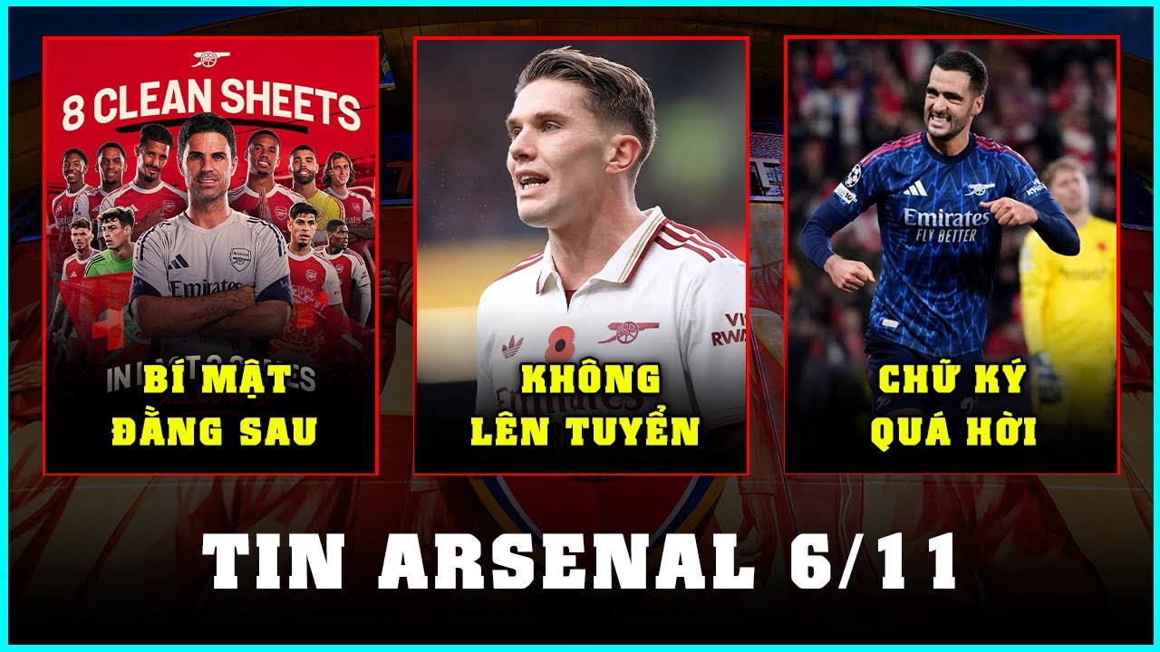 TIN ARSENAL 6/11: GYOKERES KH&Ocirc;NG L&Ecirc;N TUYỂN, MERINO L&Agrave; CHẤT KEO GẮN KẾT