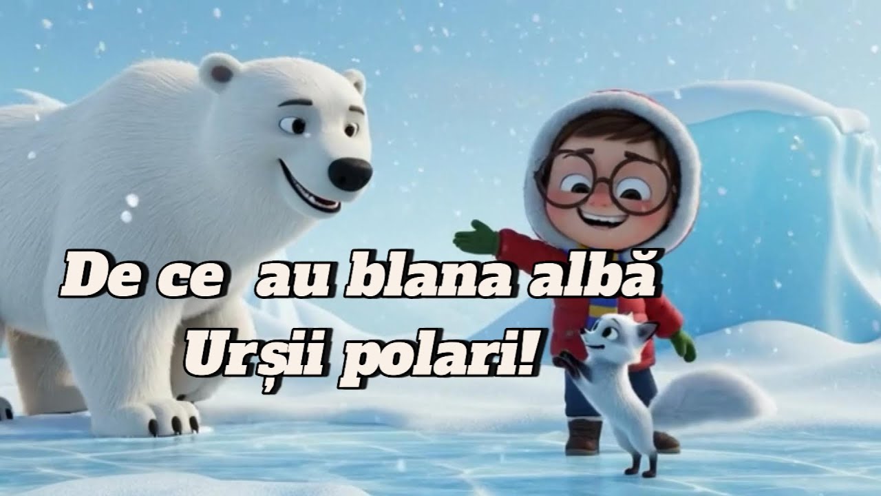 De ce blana ursului polar este albă ? Curiosel explică 🐻‍❄️🐧