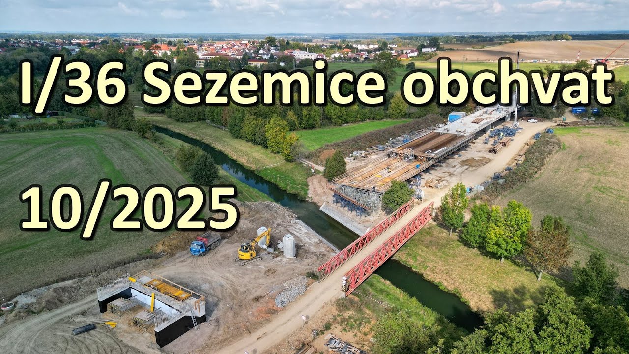 Stavba I/36 Sezemice obchvat 10/2025