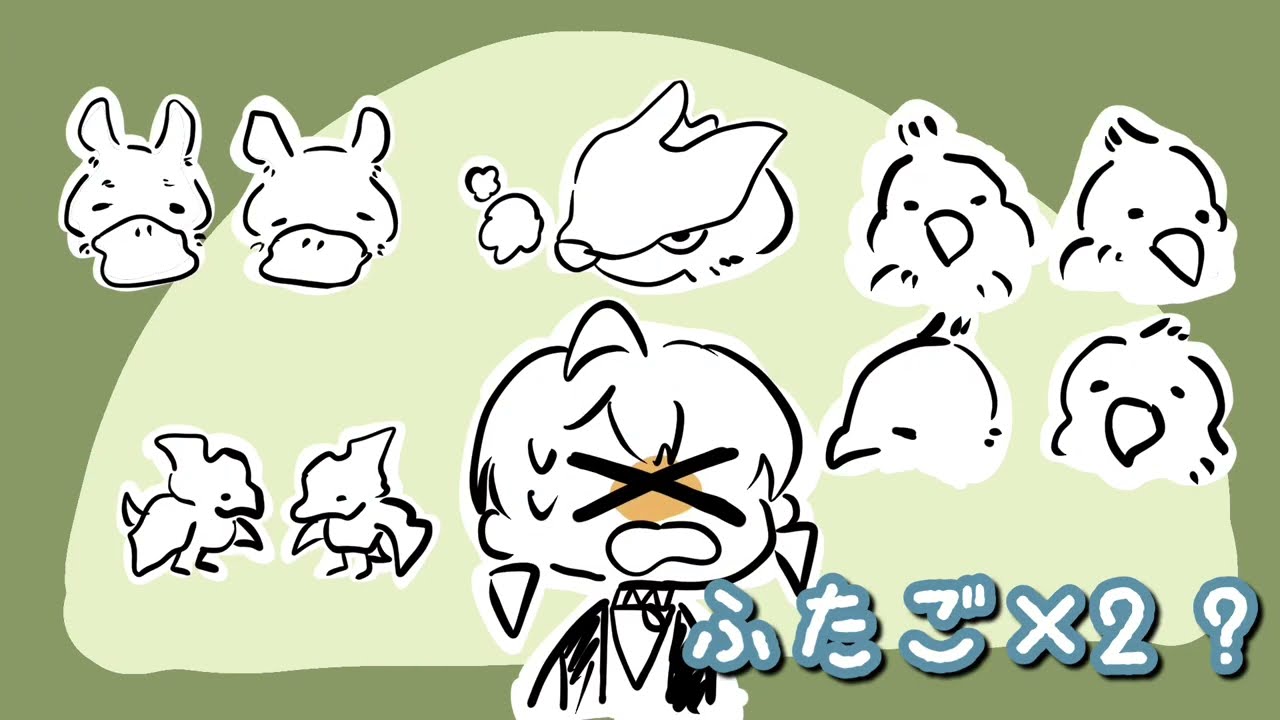 【手描き】９匹の父ちゃんになるイブラヒム【STREAMER ARK/イブラヒム】