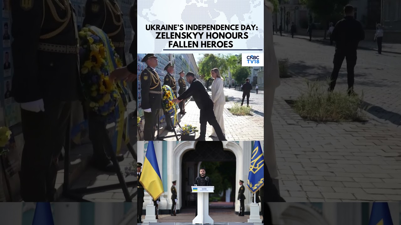Ukraine Independence Day: Zelenskyy, First Lady Pay Tribute To Fallen Soldiers In Kyiv | N18G