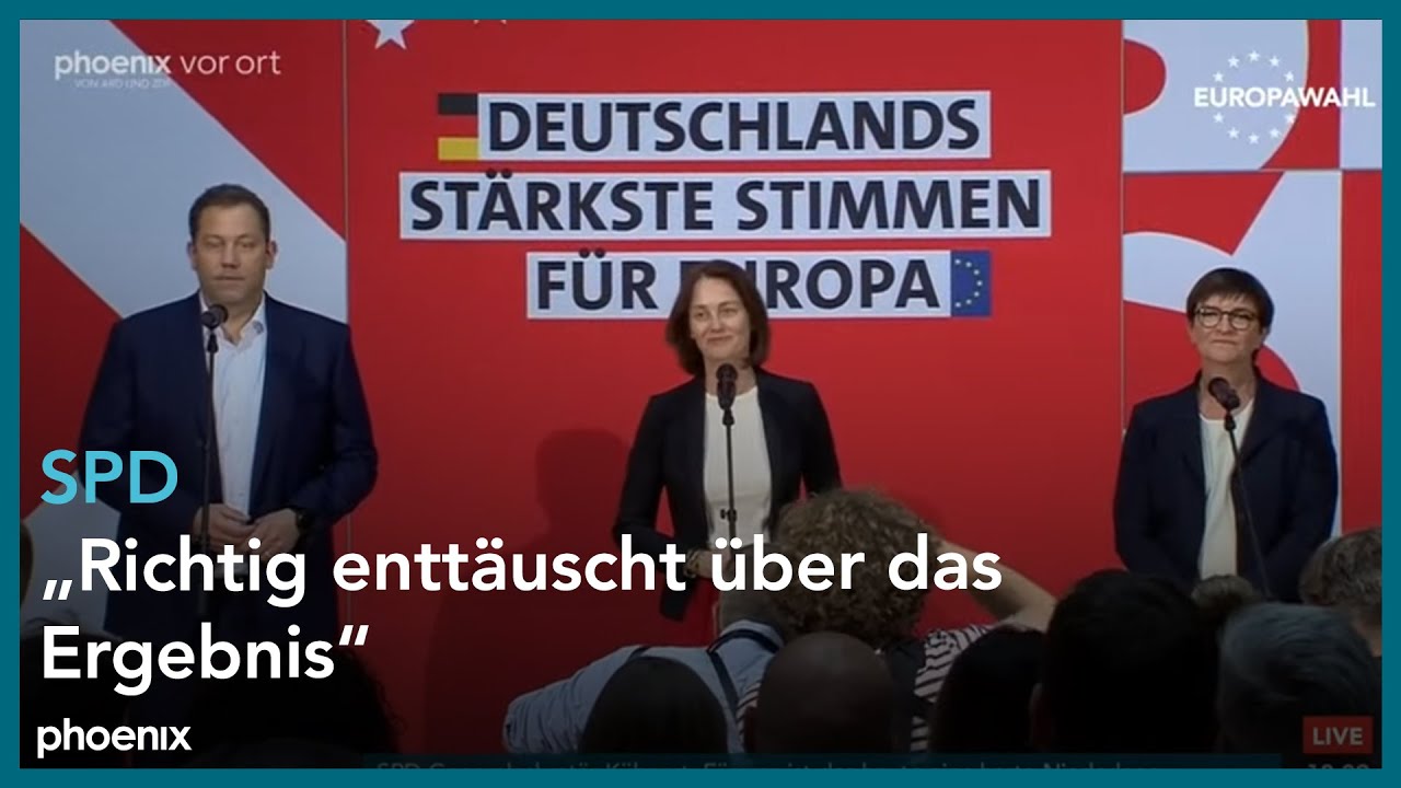 Europawahl 2024: Katarina Barley & Lars Klingbeil zum vorläufigen Wahlergebnis der SPD