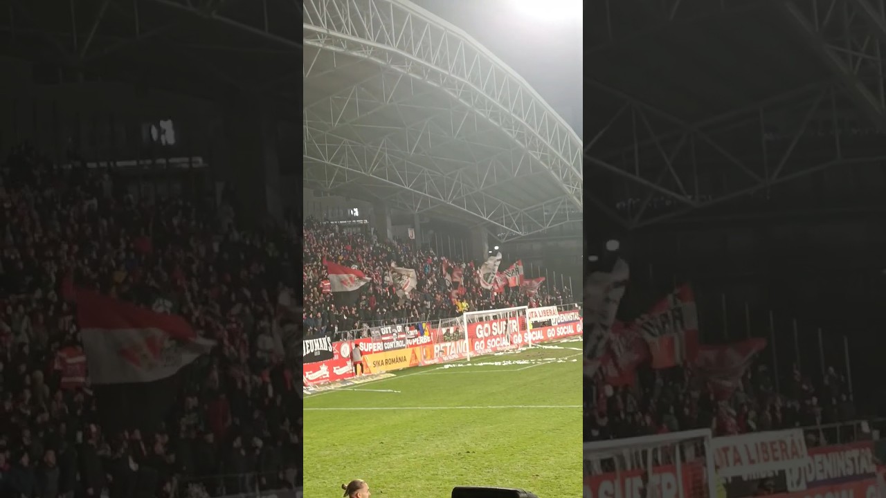 UTA Arad Ultras 🇷🇴 18.12.22 vs Rapid Bucuresti Romania Stadionul Francisc von Neuman