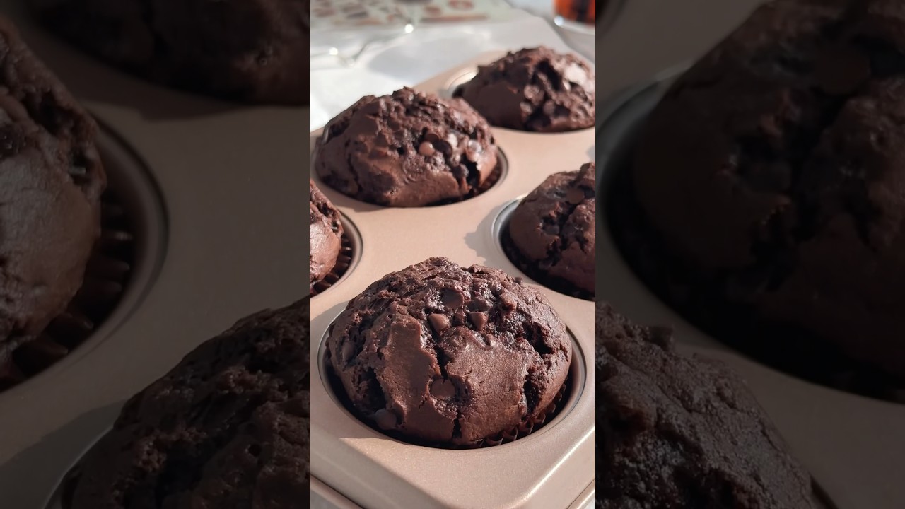 Double Chocolate Muffins Recipe 🤎 | 쉽고 진한! 초코 머핀 만들기