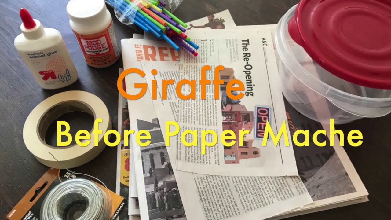 Giraffe Before Paper Mache