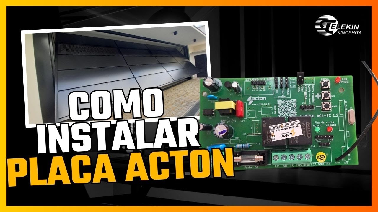 Como instalar Placa Acton Fit FC em Motor de Portão ? Passo a passo