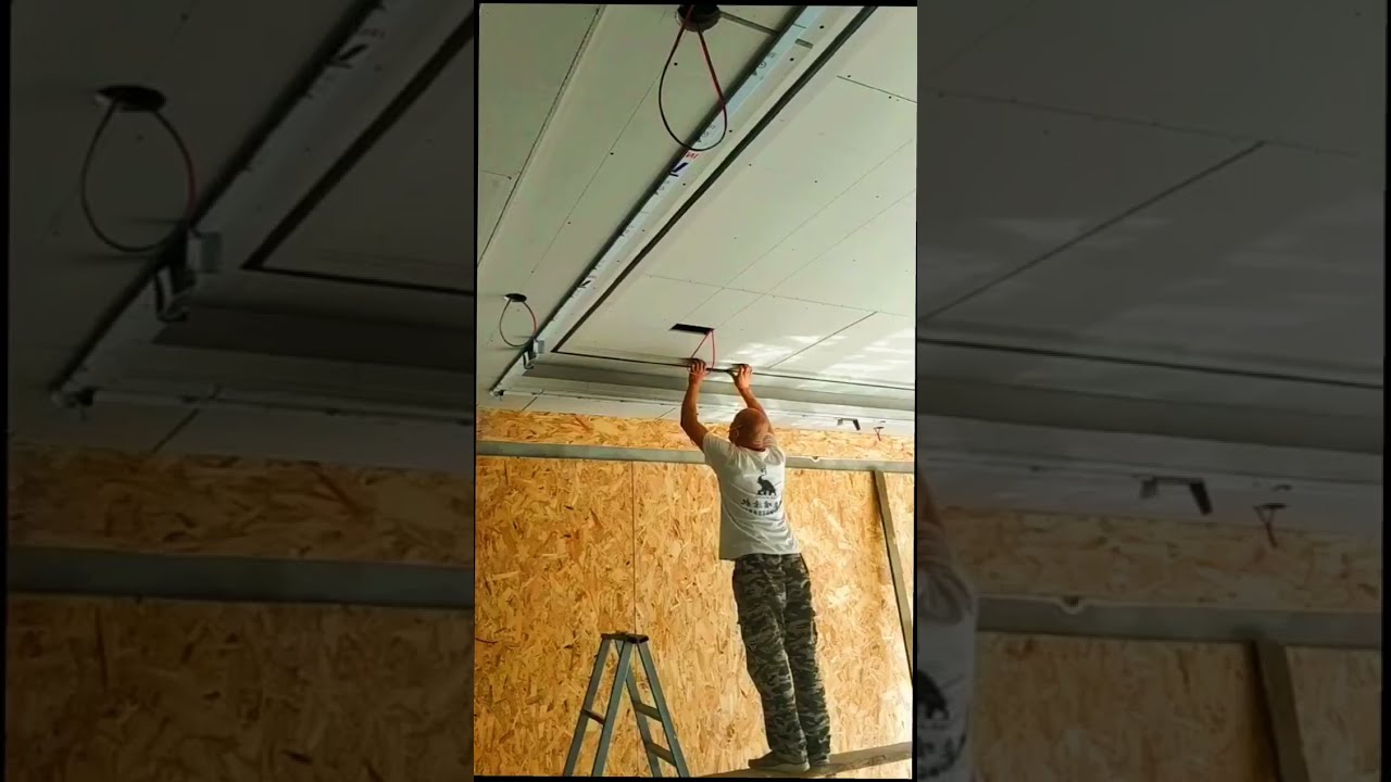Linear light construction site