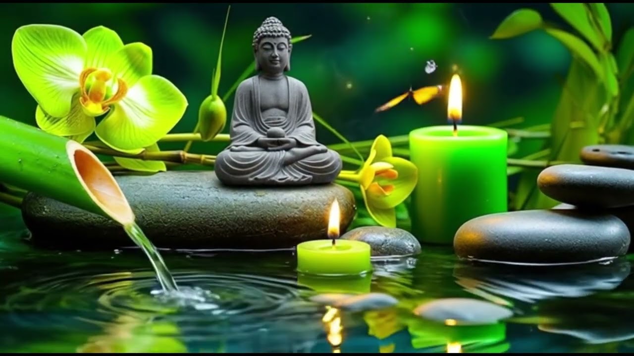 Relaxing Music, Nature Sounds #soothingrelaxeveryday #healingmusic #bamboowaterfountain #pianomusic